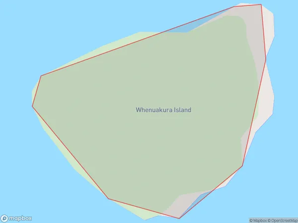 Whenuakura Island, Waikato Polygon Area Map