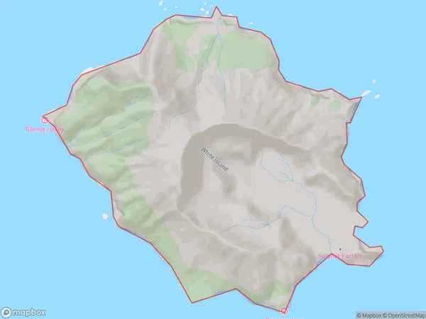 Whakaari / White Island, Otago Polygon Area Map