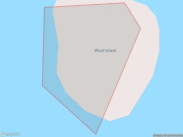 Wood Island, Auckland Polygon Area Map