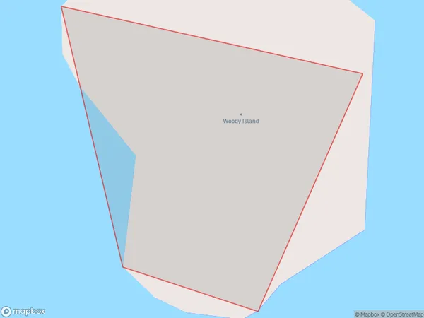 Woody Island, Auckland Polygon Area Map