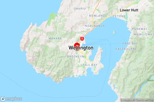 Aro Valley,Wellington Region Map