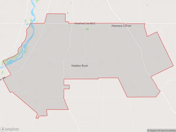 Heddon Bush, Southland Polygon Area Map