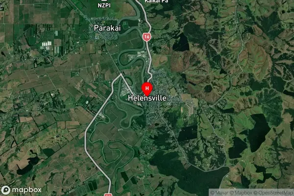 Helensville,Auckland Satellite Map