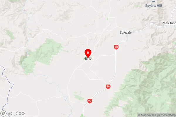 Heriot,Otago Region Map