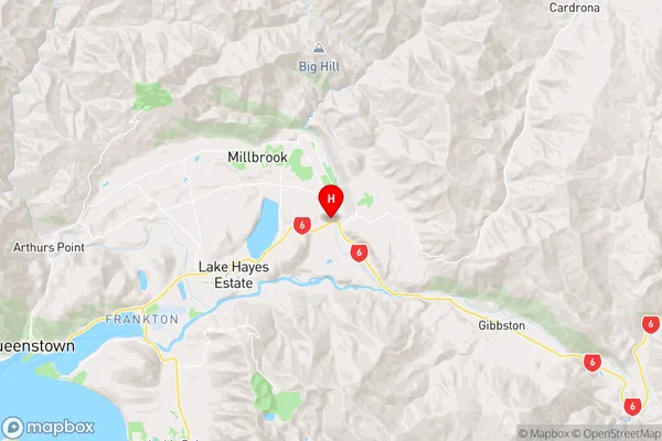 Arrow Junction,Otago Region Map