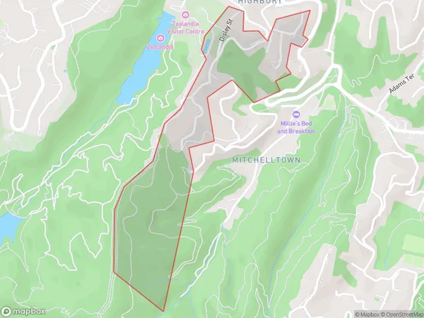 Highbury, Wellington Polygon Area Map