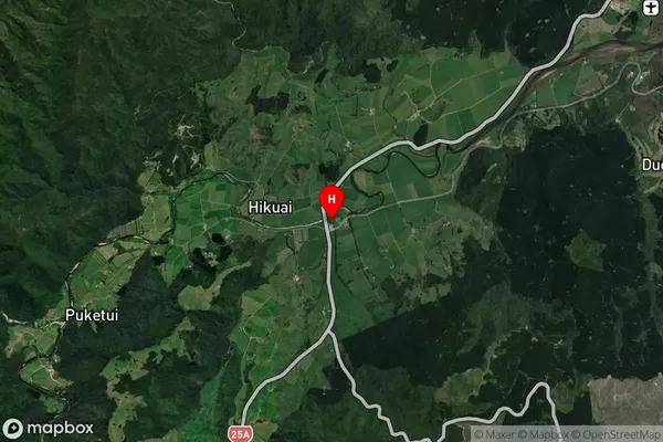 Hikuai,Waikato Satellite Map