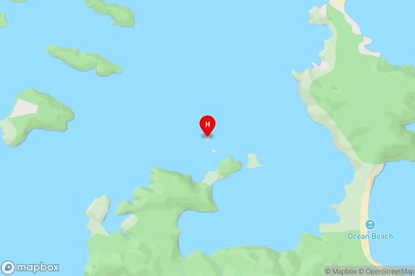 Boat Passage Islands,Southland Area Map