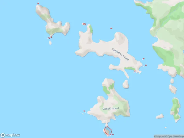 Broken Islands / Pig Islands, Otago Polygon Area Map