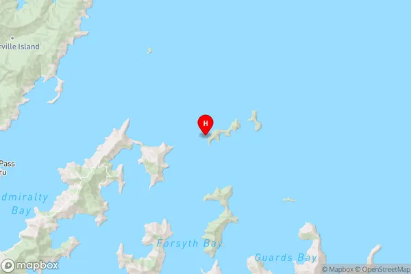 Chetwode Islands,Marlborough Region Map