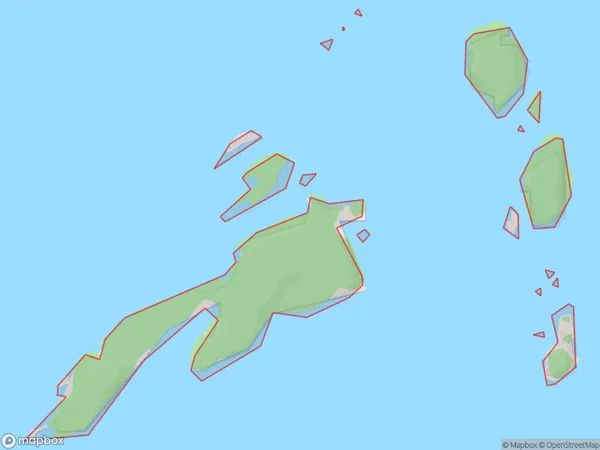 Cording Islands, Otago Polygon Area Map