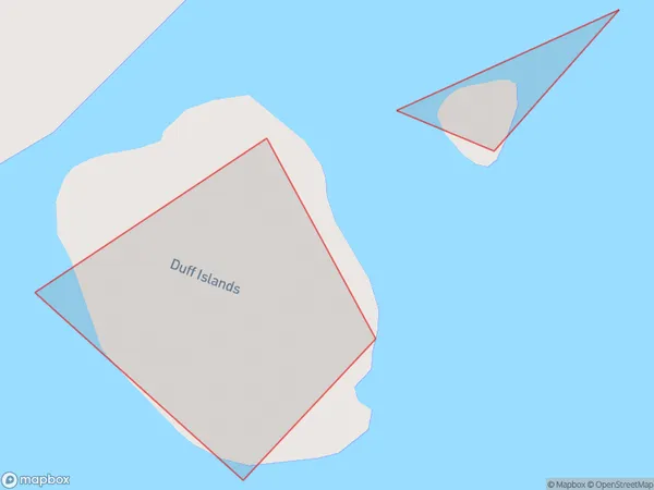 Duff Islands, Otago Polygon Area Map