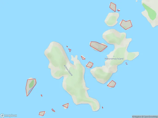 Flax Islands, Auckland Polygon Area Map