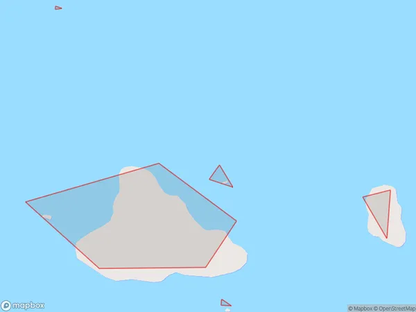 Front Islands, Southland Polygon Area Map