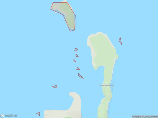 Garden Islands, Otago Polygon Area Map
