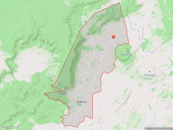 Horohoro, Waikato Polygon Area Map