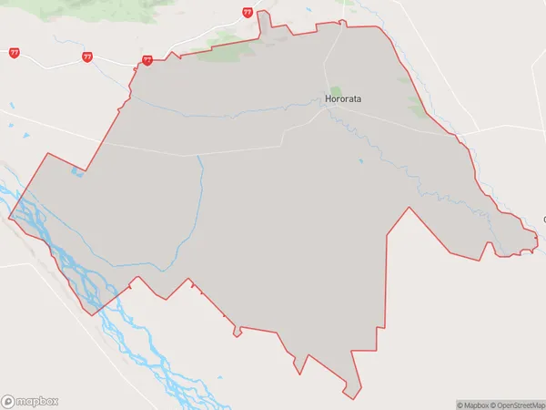 Hororata, Canterbury Polygon Area Map