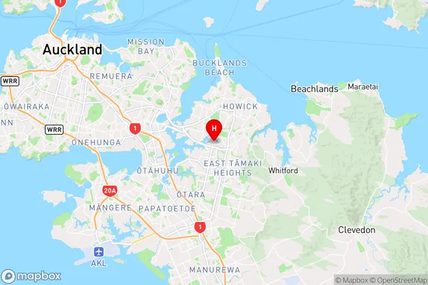 Howick,Auckland Region Map