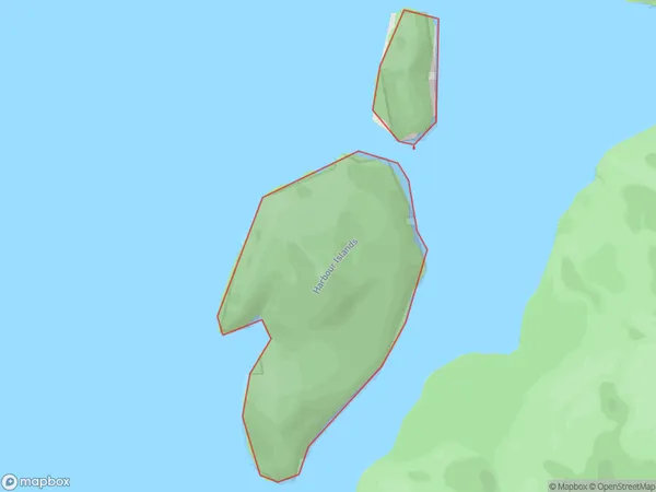 Harbour Islands, Southland Polygon Area Map