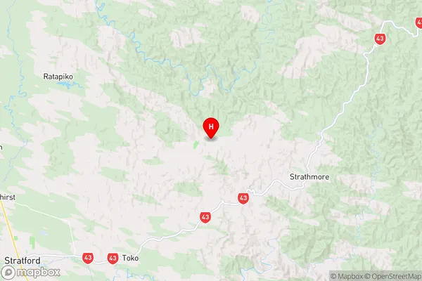 Huiroa,Taranaki Region Map