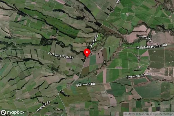 Hunter,Canterbury Satellite Map