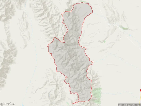 Hunters Hills, Canterbury Polygon Area Map