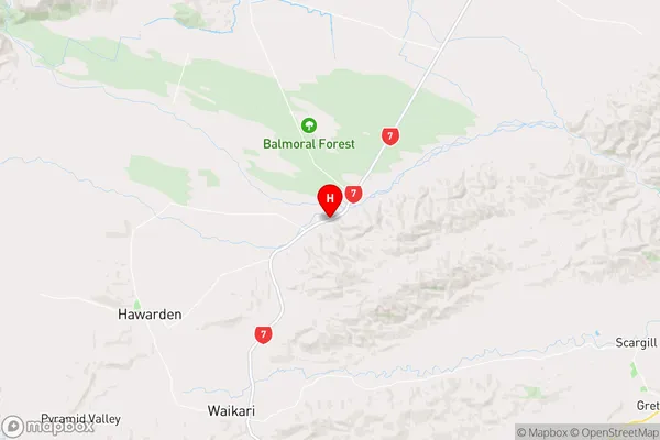 Hurunui,Canterbury Region Map