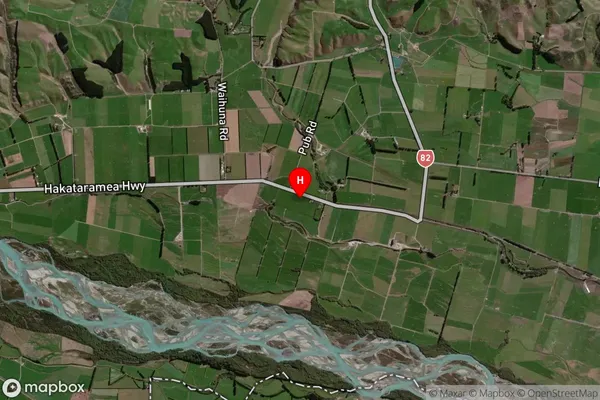 Ikawai,Canterbury Satellite Map