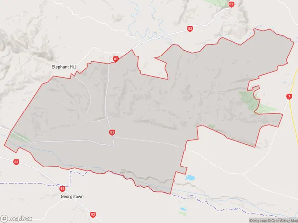 Ikawai, Canterbury Polygon Area Map