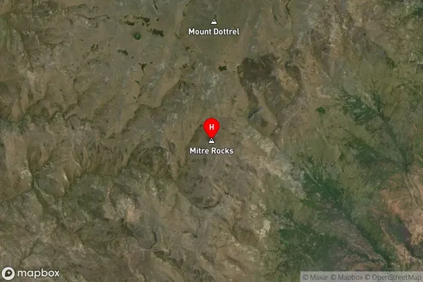 Mitre Rocks,Otago Satellite Map