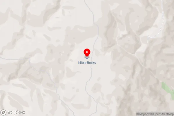 Mitre Rocks,Otago Area Map