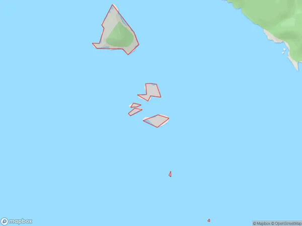 Nee Islets, Southland Polygon Area Map