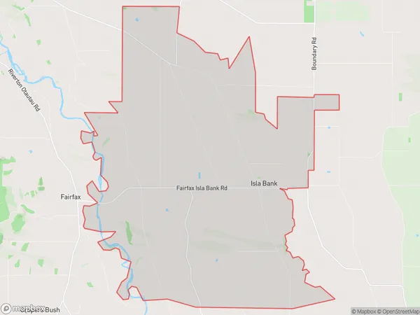 Isla Bank, Southland Polygon Area Map