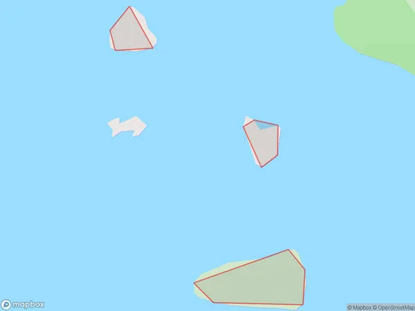 Ngamotukaraka Islands / Three Kings Islands, Otago Polygon Area Map