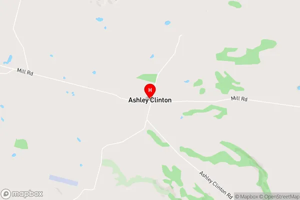 Ashley Clinton,Hawke's Bay Area Map