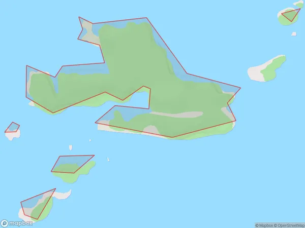 Passage Islands, Southland Polygon Area Map
