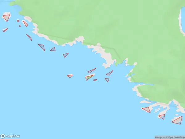 Passage Islands, Southland Polygon Area Map