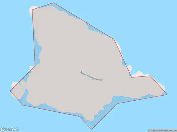 ZipCode 8642 Map for Passage Islands