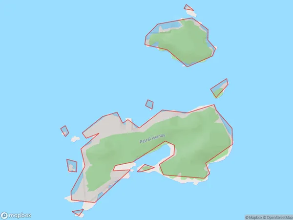 Petrel Islands, Southland Polygon Area Map