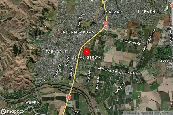 Jervoistown,Hawke's Bay Satellite Map