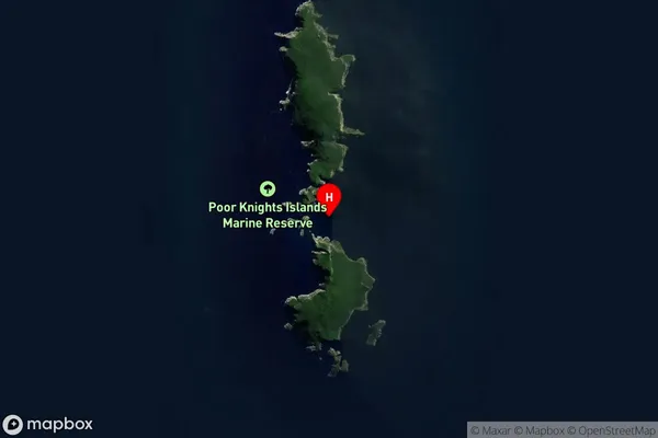 Poor Knights Islands,Northland Satellite Map