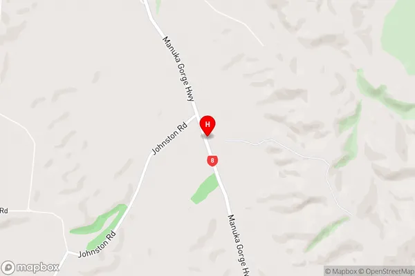 Johnston,Otago Area Map