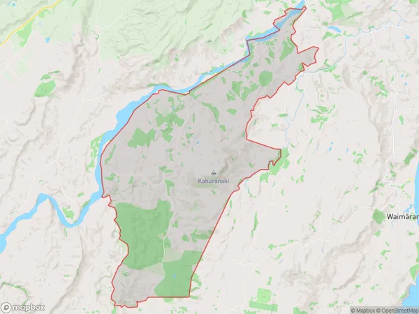 Kahuranaki, Hawke's Bay Polygon Area Map