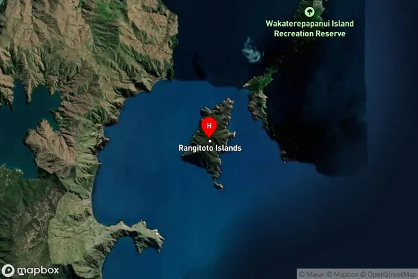 Rangitoto Islands,Marlborough Satellite Map