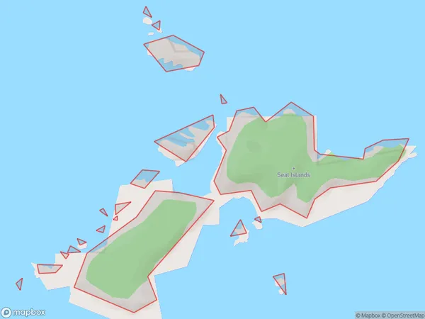 Seal Islands, Southland Polygon Area Map