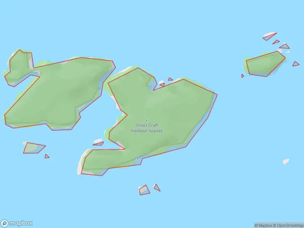 Small Craft Harbour Islands, Southland Polygon Area Map