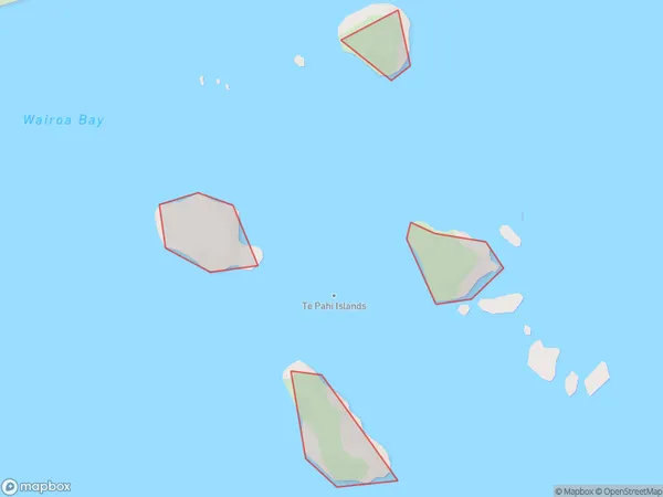 Te Pahi Islands, Northland Polygon Area Map