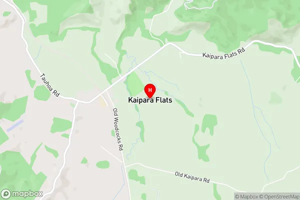 Kaipara Flats,Auckland Area Map