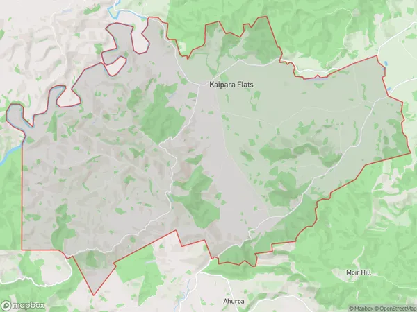 Kaipara Flats, Auckland Polygon Area Map