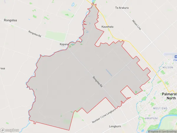 Kairanga, Manawatu-Wanganui Polygon Area Map